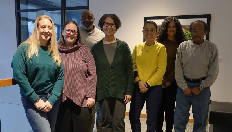 HRC Commissioners from left to right: Jessica Thornton, Anna Decker, J. MOST, Julia Perry, Ngawang Gonsar, Amari Musignac, Baron Lewis Not pictured: Thomas Burns and Ammar Elmustafa