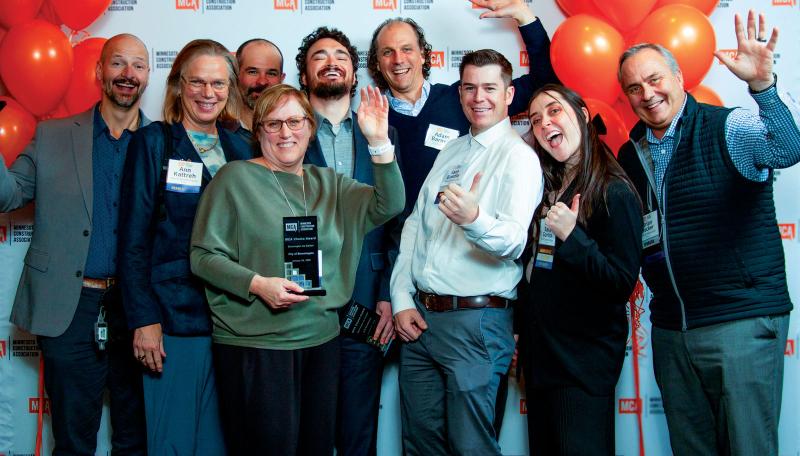 City of Bloomington receiving an MCA Award