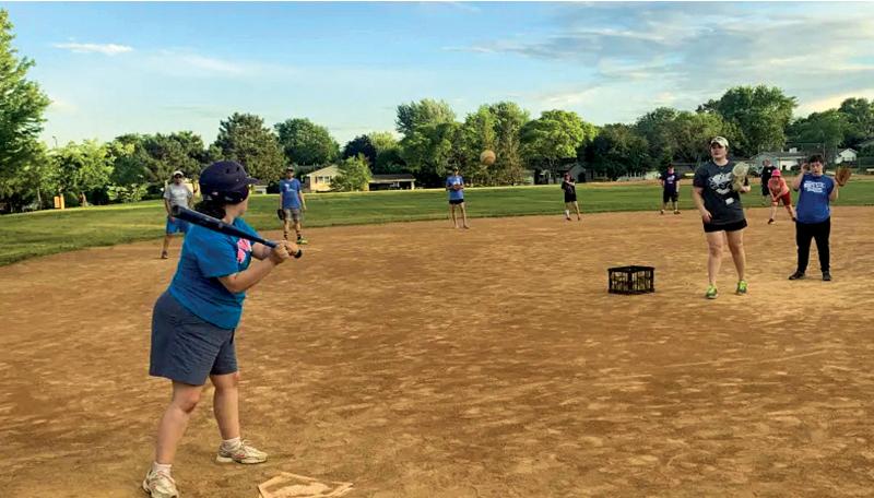 Adaptive softball