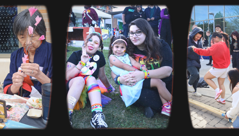 Photos of community members participating in city events and programming. 