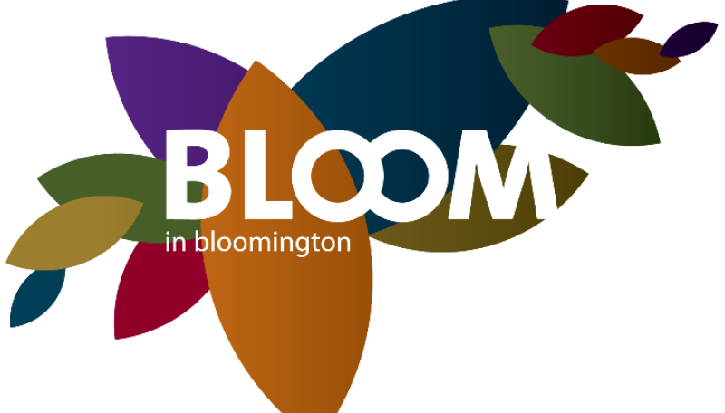 Bloom in Bloomington logo