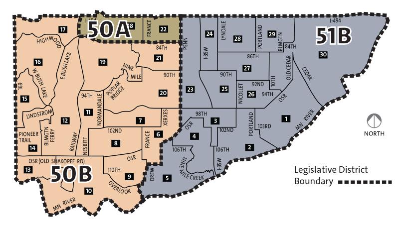 Legislative District Boundary map