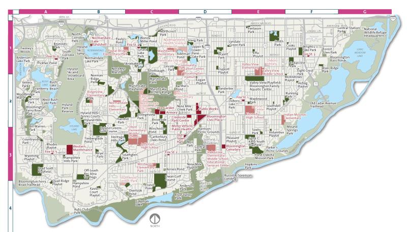 Bloomington Parks Map