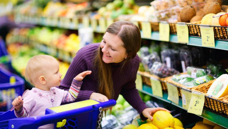 bigstock_groceryshopping.jpg Mom and baby grocery shopping