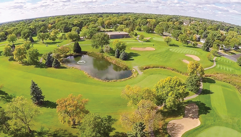 Aerial view of Dwan Golf Course