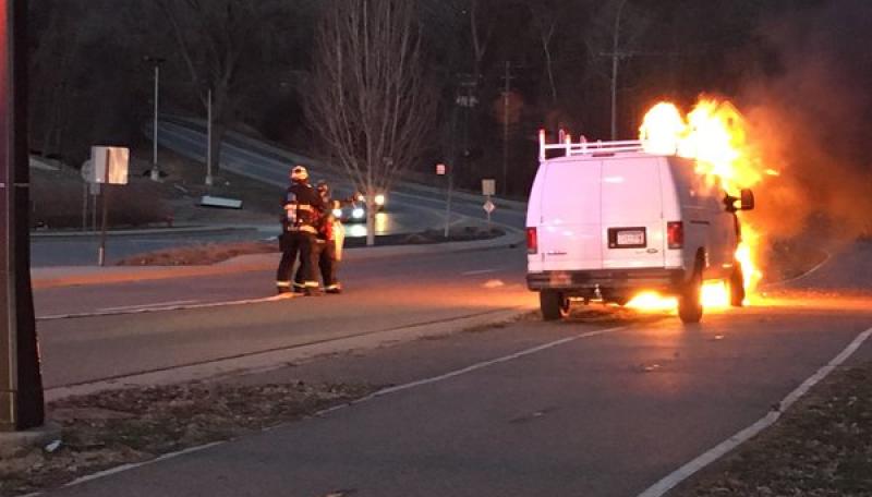 Van Fire Apr 2016