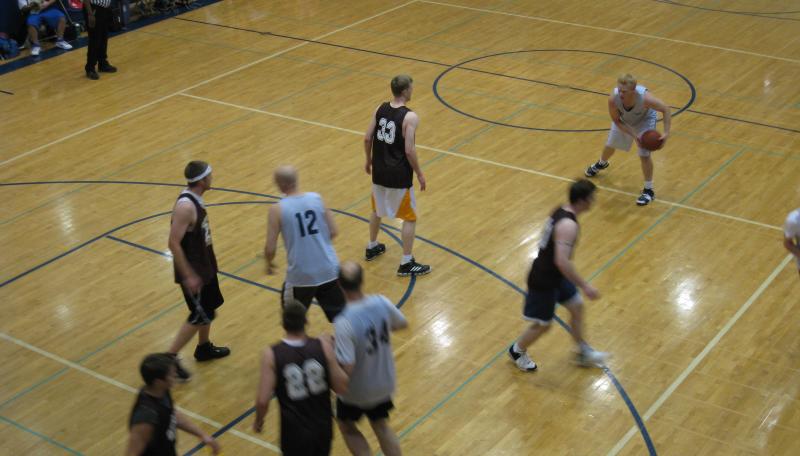 Kids pickup basketball and volleyball on the UWS!