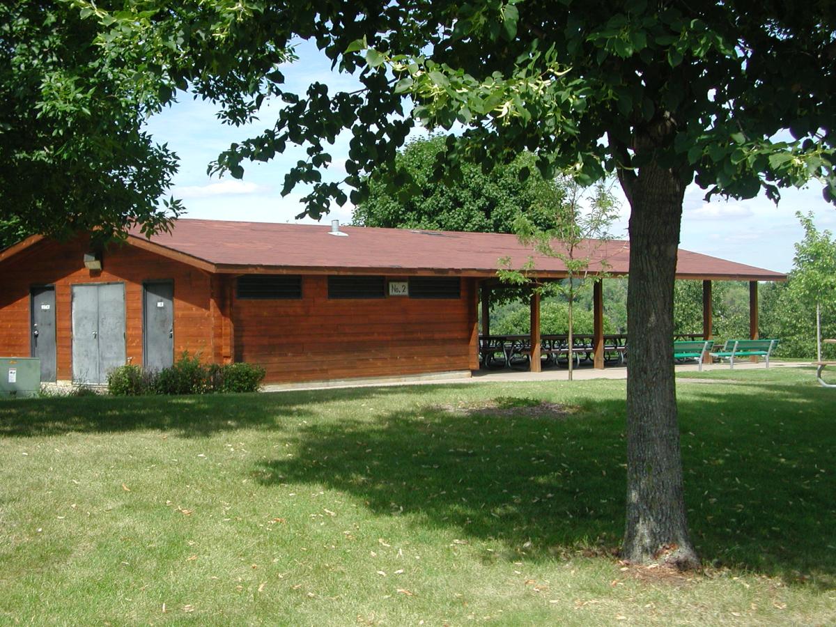 West Bush Lake picnic shelter