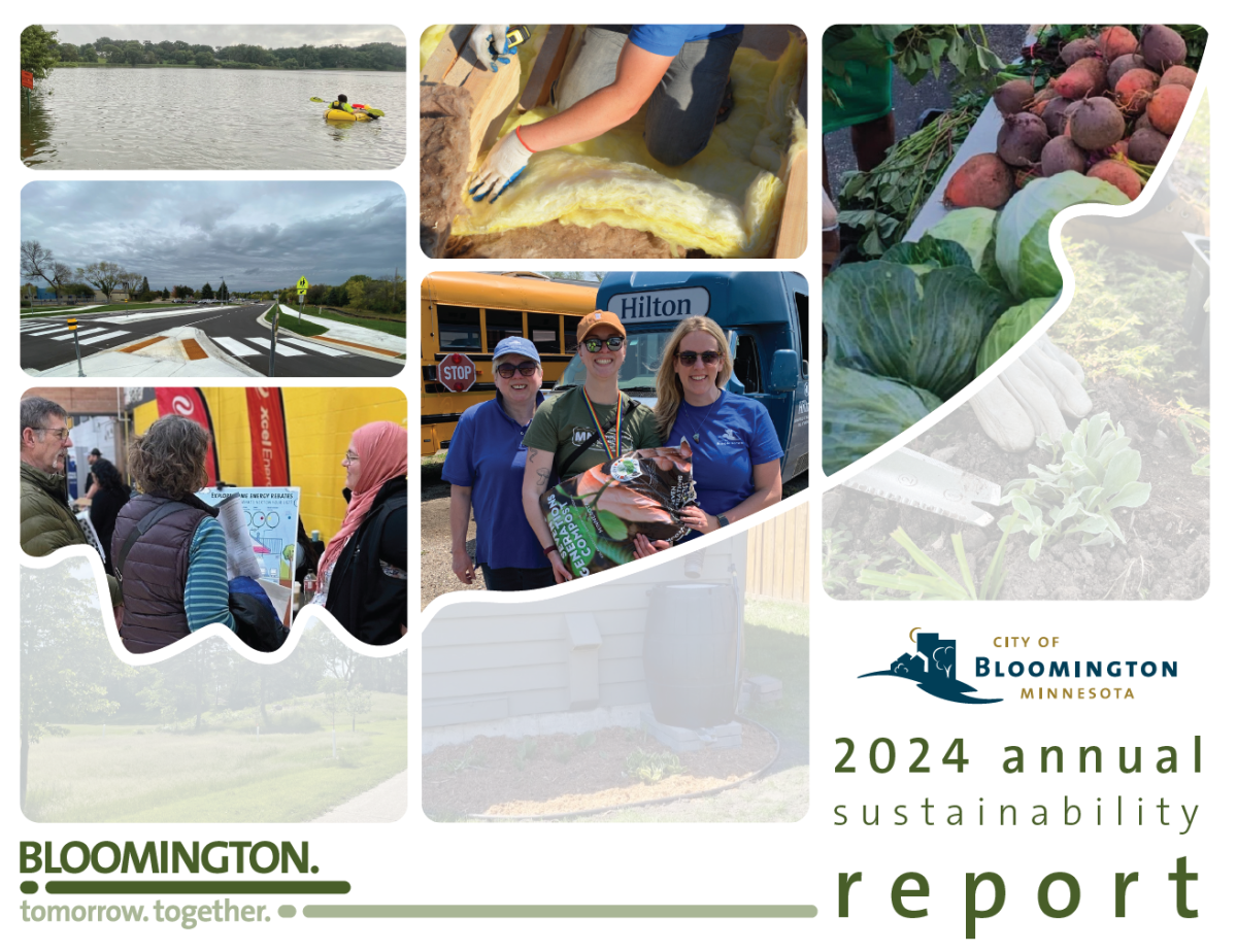 Multiple photos of sustainability-related images
