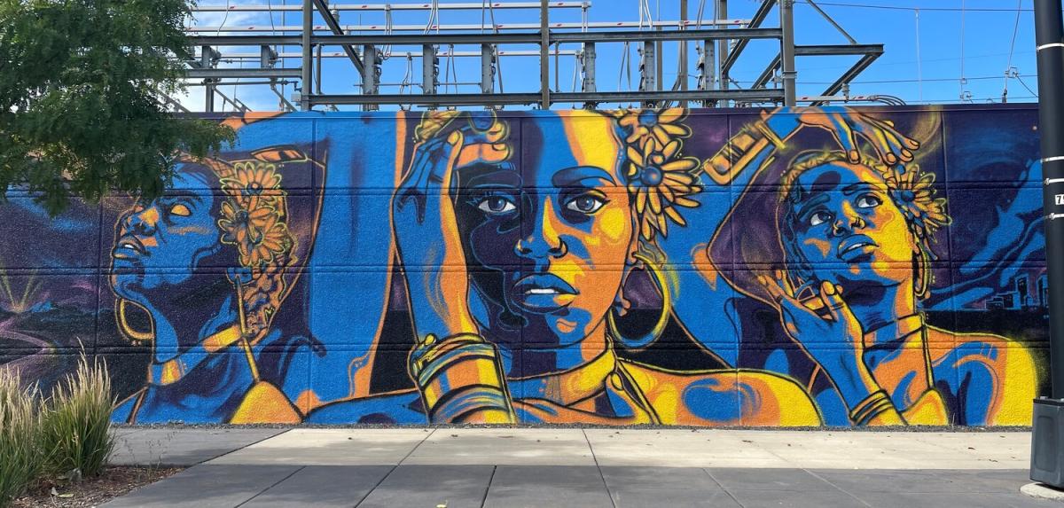 WE Mural, detail, Reggie LeFlore