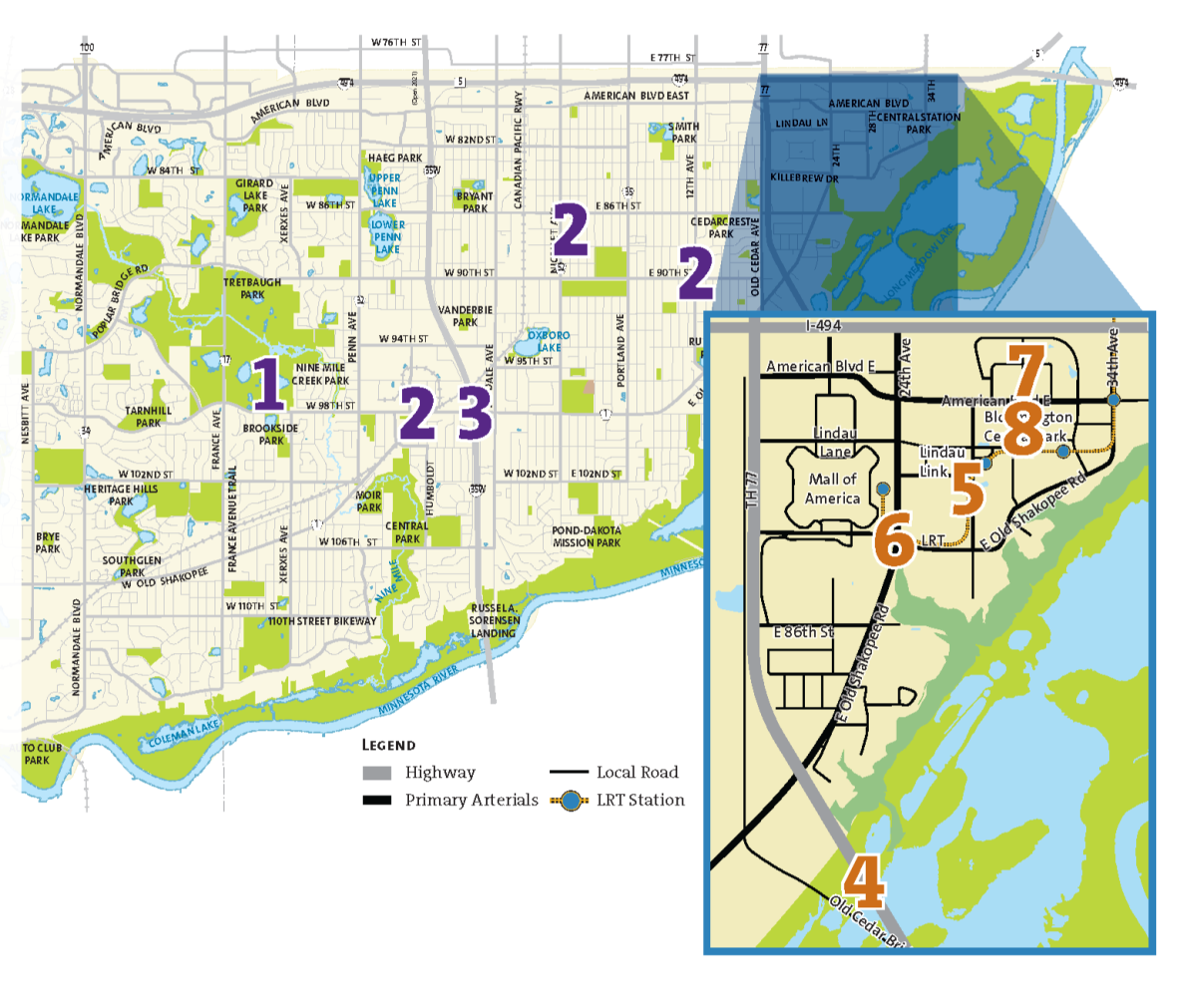 Map of 2025 Creative Placemaking Project