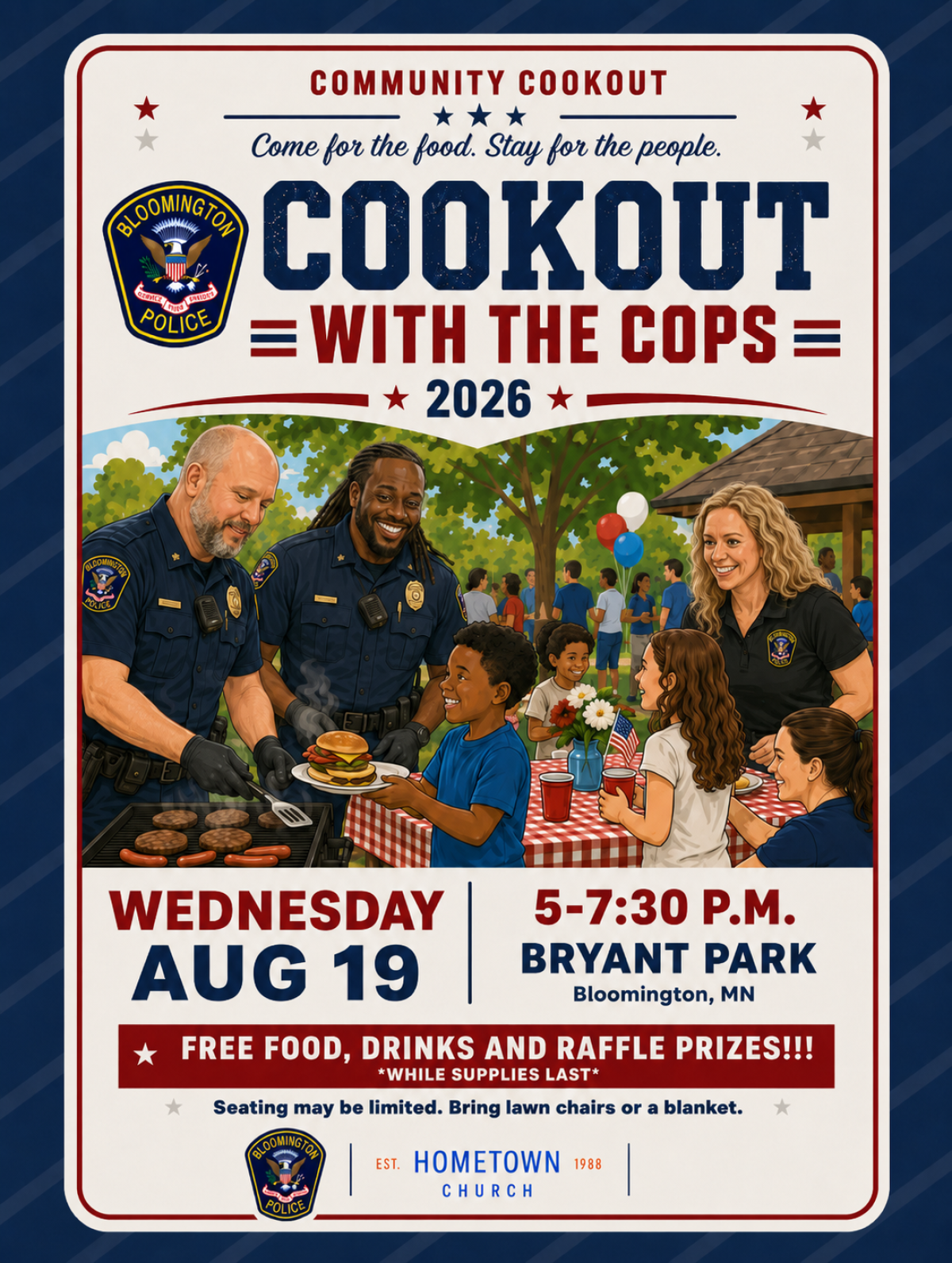 Cookout with the cops 8.19