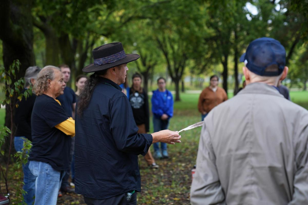 Blessing at the planting event for the Indigenous Botanical Garden September 2026