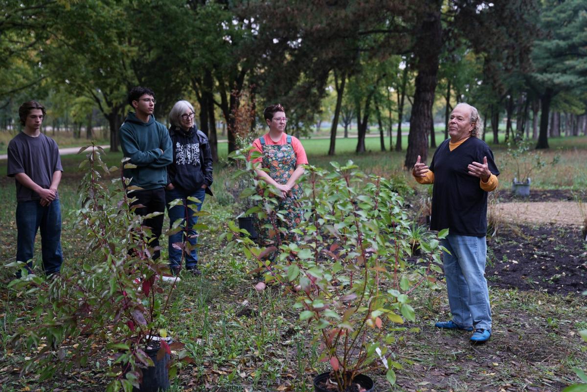 People getting instruction during planting event at Indigenous Botanical Garden September 2026