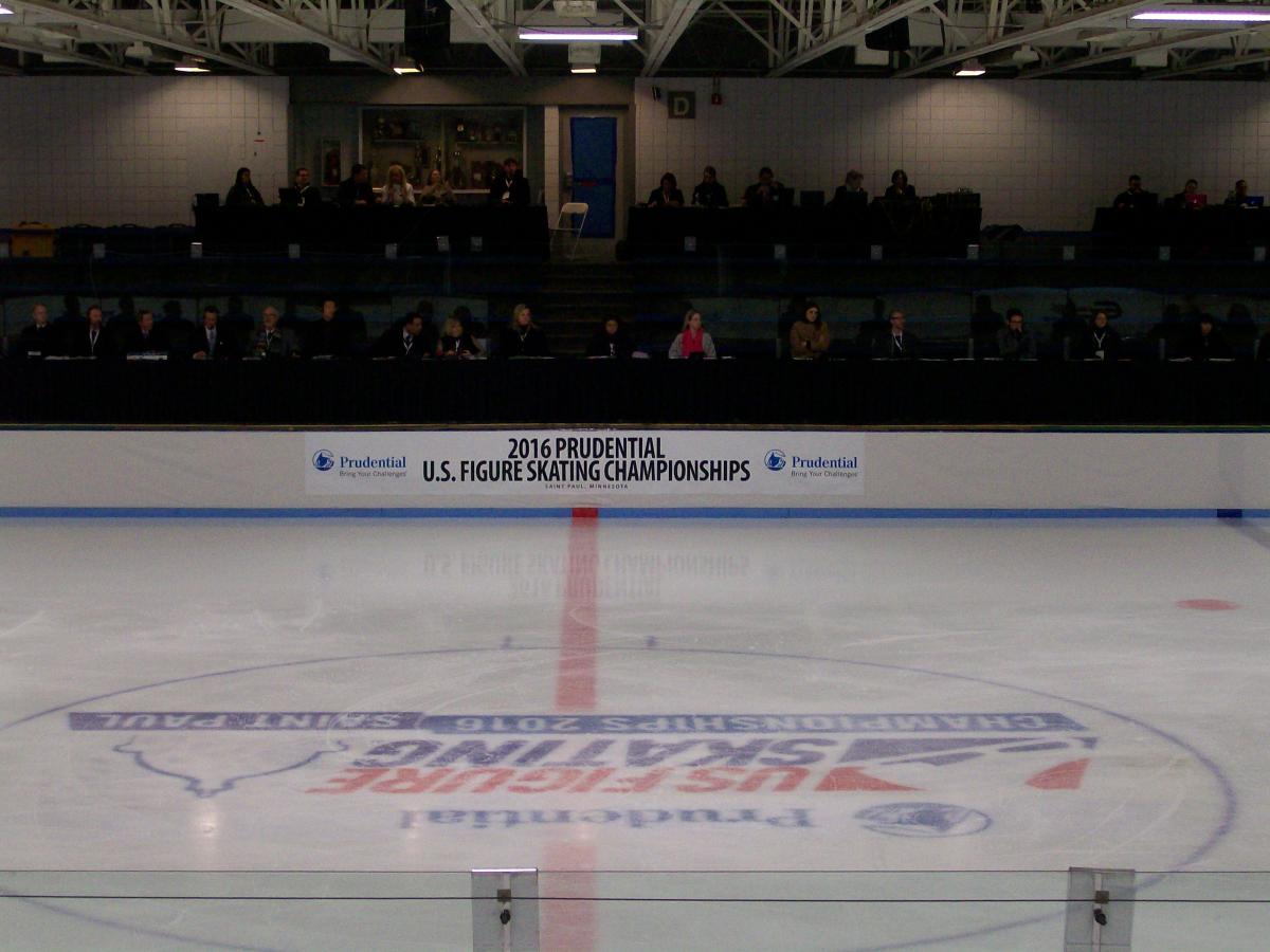 Skating Competition Signage at Ice Garden