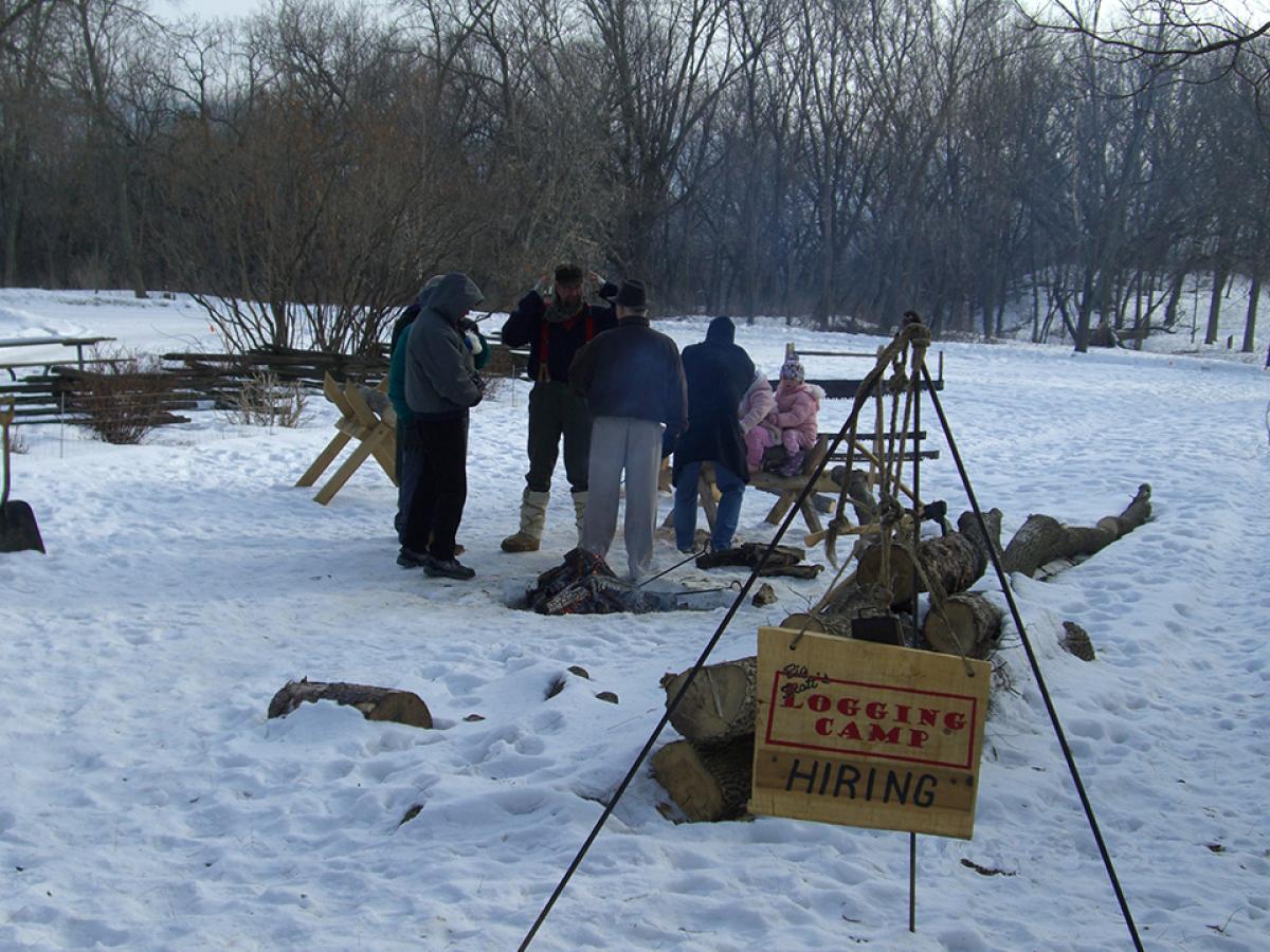 Winter Fete Logging Camp
