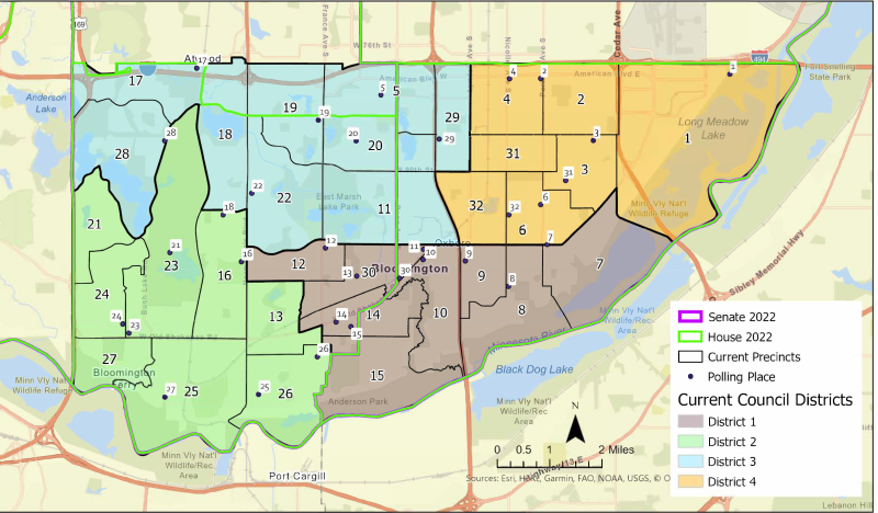 Current precincts and polling places