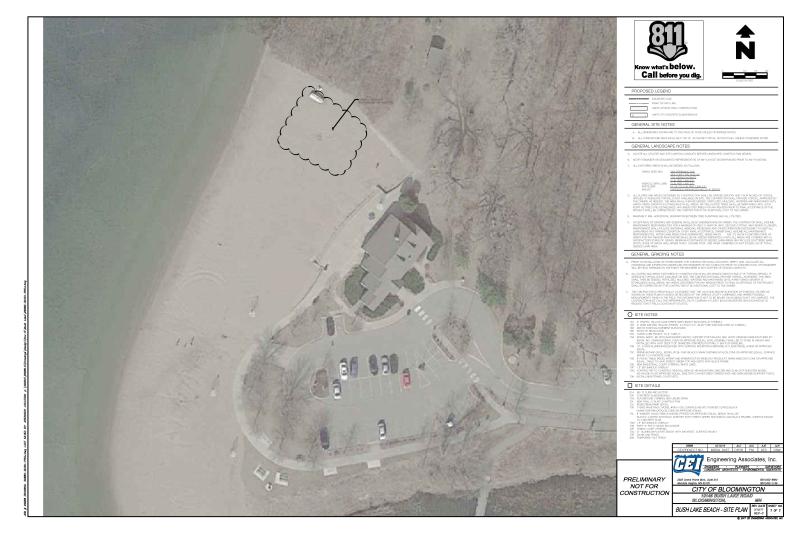 bush lake beach site plan