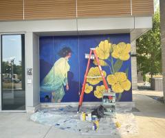 Fenley Mural progress photo