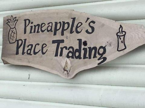Pineapples Place Sign