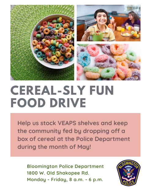 Cereal-sly Fun Food Drive