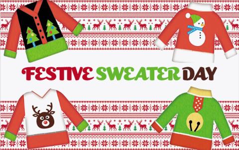 Festive Sweater Day graphic