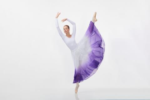 Continental Ballet Dancer in purple 