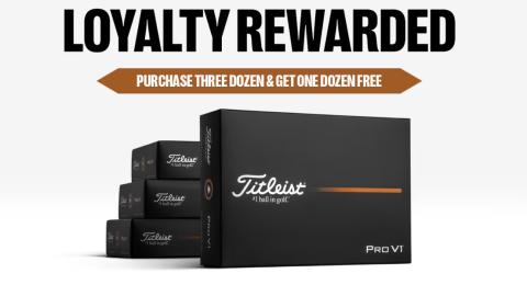Titleist Buy 3 Get 1 Free promo graphic v2
