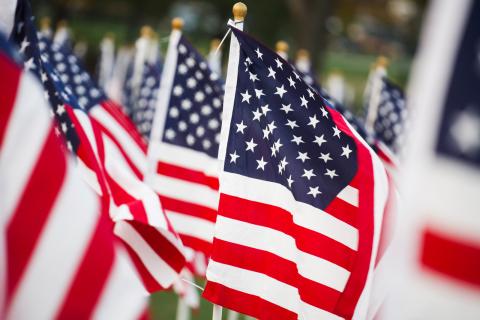 American Flags ©Bigstock