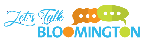 Let's Talk Bloomington logo. 