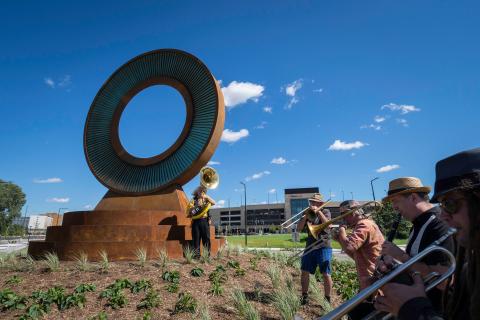 Convergence Sculpture by James Brenner. Photo credit: Bruce Silcox