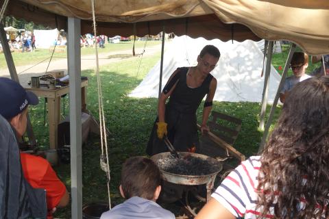 Blacksmith at River Rendezvous 2019