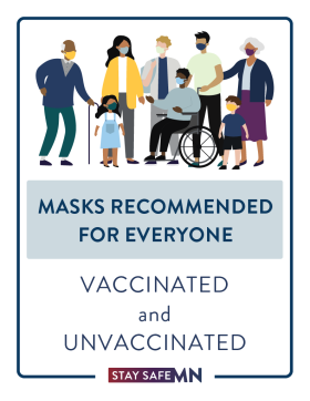 Masks Recommended for Everyone sign