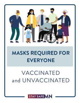 Masks Required for Everyone signage