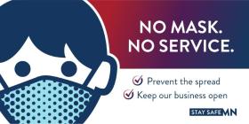 Mask up window cling
