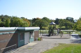 Running Park Building and Playground