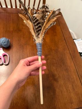 old-fashioned feather duster