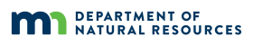 Minnesota Department of Natural Resources green and blue logo - horizontal