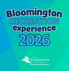 Cover graphic 2026 Bloomington Recreation Experience summer catalog