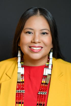 Headshot photo of Indigenous filmmaker Leya Hale