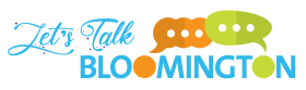 Let's Talk Bloomington logo. 